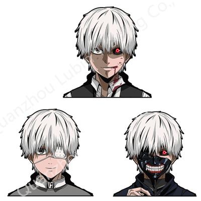 China Waterproof+Eco-friendly Kaneki Ken 3D Motion Sticker Tokyo Ghoul Lenticular Sticker Decals For Cars Laptop Fridge for sale