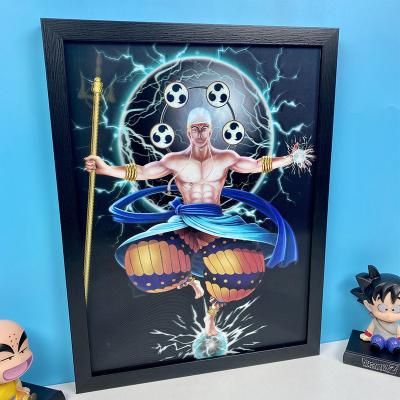 China Custom ONE PIECE Eco Friendly Transition Katakuri/Cookie/Smoothie Triple 3D Printing Picture Anime Lenticular Poster 3D Filp for sale