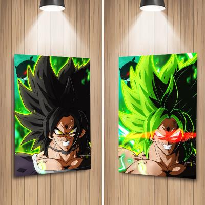 China Best Price Wholesale 3D Poster Famous Anime Lenticular Decor Eco Friendly Manga Character Flip Changing Posters for sale