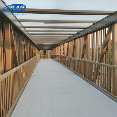 China Easy Installation Fashion Aluminum Alloy Design Hot Selling Traffic Road Loads Pedestrian Bridge for sale