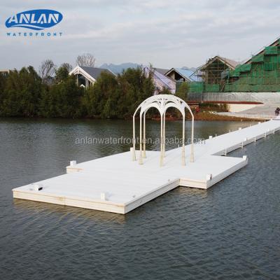 China Easy installation aluminum alloy lake sea river floating pontoon bridge on hot sale for sale