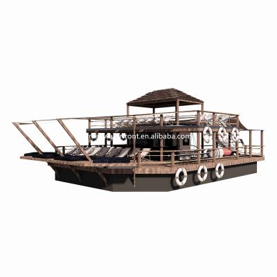 China Modern Other Build Pontoon Boat With Floating Engine Bars for sale