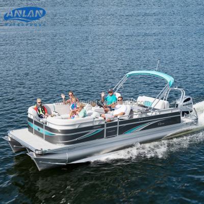 China Good quality luxury leisure light weight 2021 hot sale party sightseeing pontoon boats for sale for sale