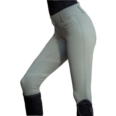 China Nylon+Spandex Horse Riding Silicone Breeches Custom Print And Embroidery Logo Jumping Equestrian Show Breeches High Quality for sale