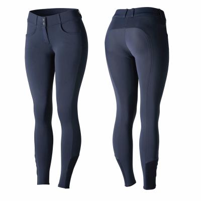 China Polyester+Spandex Equestrian Breeches Without Custom Print And Embroidery Logo High Quality Silicone Jumping Equestrian Show Breeches for sale