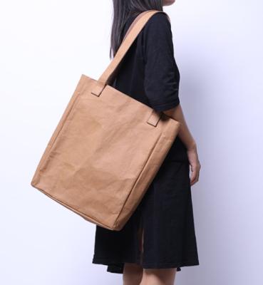 China Washable Washable Backpack Paper Shoulder Bag Made Of Kraft Paper Backpack Washable Paper Shoulder Bag for sale