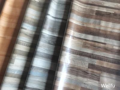 China Vinyl PVC Printing Film Wooden Designs Width 1.0 / 1.3 Meter for sale