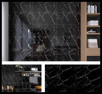 Cina Black Marble 40CM*90CM PET Wall Sticker 200PCS Pacchetto incluso per interni in vendita