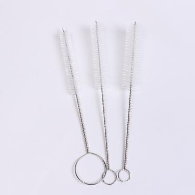 China SD5105 550mm low price stainless steel stocked straw brush for straw cleaners/silicone straw bamboo cleaning brush for sale