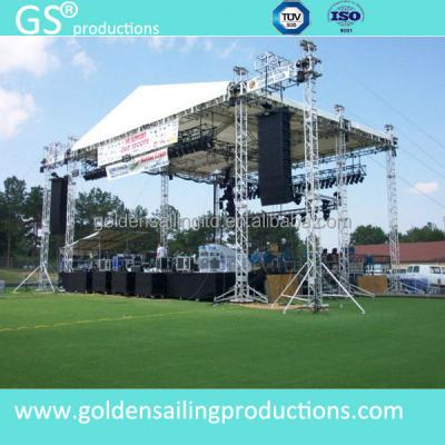 China Stage Truss Roof Truss System Design Stage And Aluminum Podium In Floor for sale