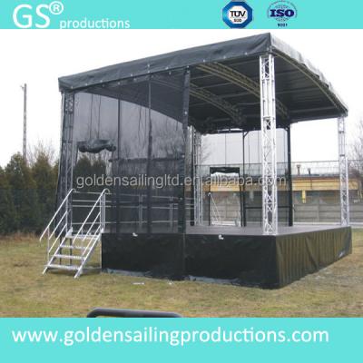 China Aluminum Stage Boot Stage Truss For Outdoor Concert DJ Mini Boot for sale