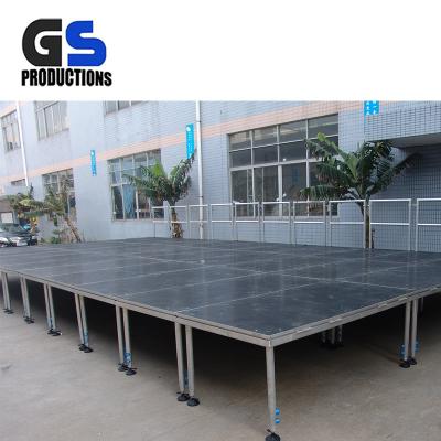 China Cheap Durable 4 Legs Stage Portable Events Platform Event Stage Aluminum Folding Stage for sale