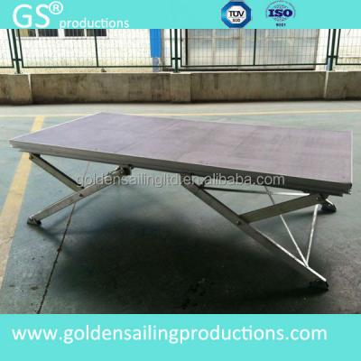 China Indoor& outdoor events adjustable mobile folding stage platform for outdoor& indoor events for sale