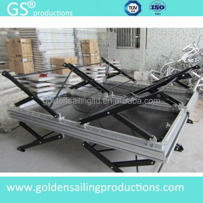 China Indoor& outdoor events factory customized aluminum portable stage steel folding x fold stage for sale