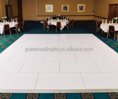 China PVC Oak Wood Teak Wood Dance Floor Indoor Used Portable Dance Floor Event Party Rentals And Sellings for sale