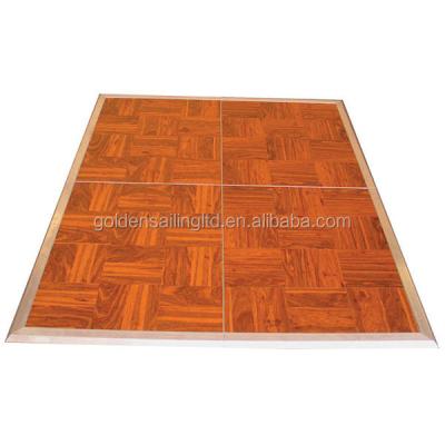 China Used in wedding party mobile dance floor, teak wood color for sale for sale