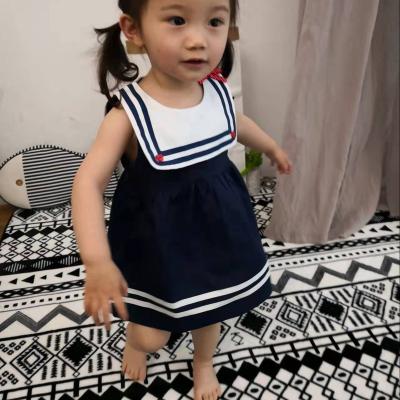 China Factory Direct Sale Casual Simple Kids Invest Cotton Girl Baby Girl Custom Dress for sale