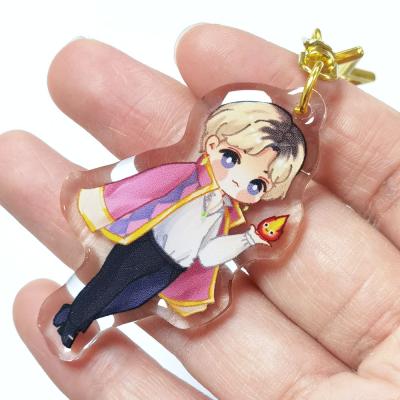 China Promotion Gift Cheap Acrylic Hot-selling Custom Printed Clear Custom Acrylic Epoxy Resin Key Chain Charms for sale