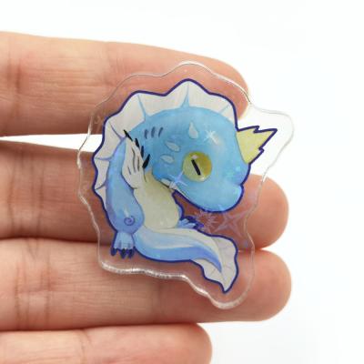 China Gifty Nickel Free Custom High Quality Acrylic Pins Printed Anime Acrylic Badges for sale