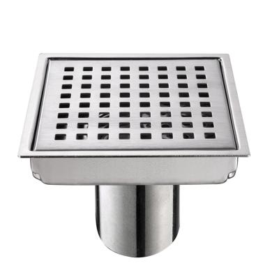 China Tile Inster Stainless Steel Floor Drain Grate Tile Insert Bathroom Shower Square Floor Drain for sale