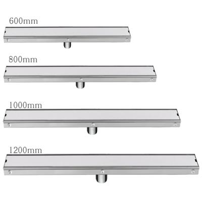 China Tile Inster OEM Stainless Steel Shower Concealed Linear Floor Drain With Side Outlet for sale