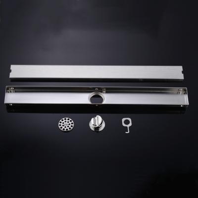 China Tile Inster Shower Drain Tile Insert 30cm Floor Drain Stainless Steel Bathroom Invisible Floor Drain for sale