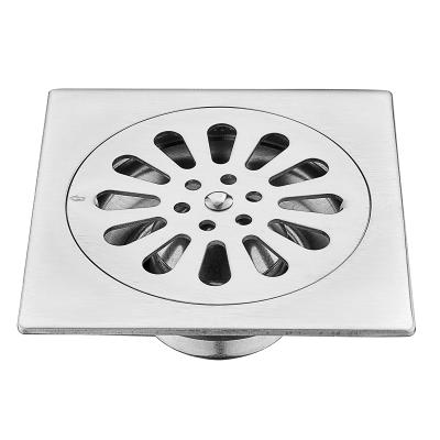 China Anti-Smell Stainless Steel Floor Trap Anti Smell Bathroom Invisible Floor Drain for sale