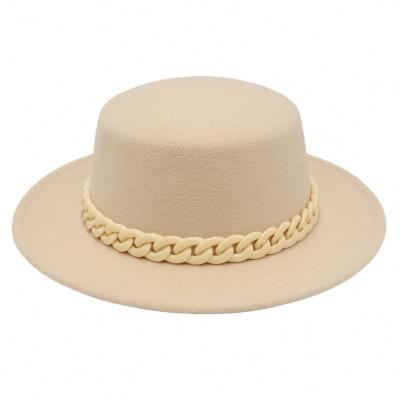 China Picture Factory Price Solid Color Unisex Custom Straw Felted Hat Formal Hats For Adult for sale