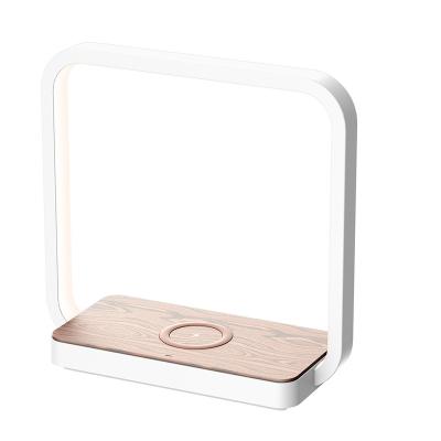 China Lighting Functions Amouhom Factory Price Wooden Low Touch Bedroom Wireless Charger Desk Lamps For Indoor for sale