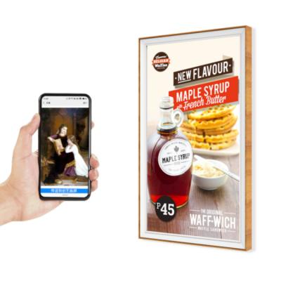 China Wooden picture frame 32inchdigital photo frame nft display digital photo frame for sale