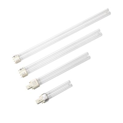 China Ultraviolet Disinfection 254NM Quartz UVC Light Lamps Tube G23 2G7 2G11 Base for sale