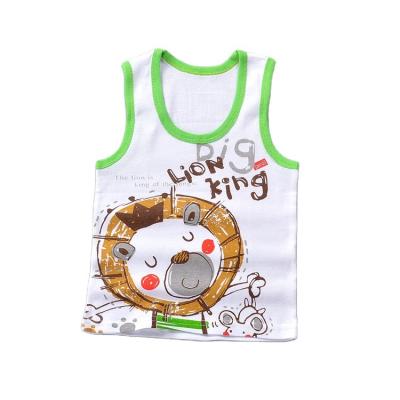 China QUICK DRY baby ops kids vest baby sleeveless solid singlets girls boys summer shirts tank cartoon cute vest for sale