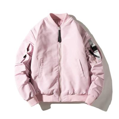 China School 2022 spring couple style bomber jacket women oversized tops coat pink varsity jacket for sale