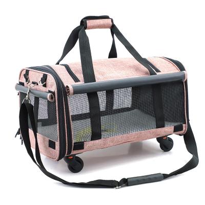 China Sustainable Portable Pet Carrier for Cats and Dogs Cozy Pet Travel Carrier Bag for sale