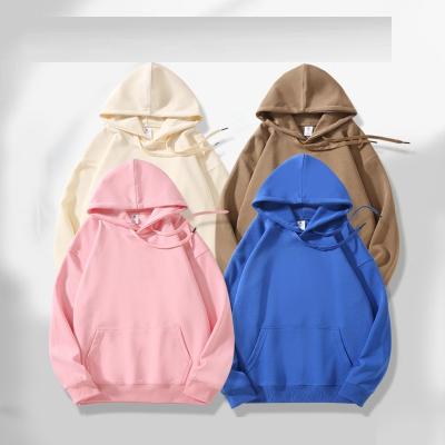 China Anti-pilling Autumn Winter Custom Hooded Sweater Long Sleeved Shoulder Sweater Casual Solid Color Hooded Sweater With Rope for sale