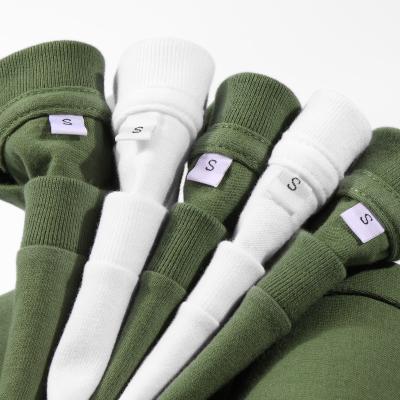 China Compressed New Cotton Round Neck Long Sleeved T-Shirt Green Purple Spring Solid T Shirts for sale