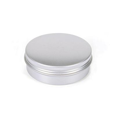 China Food Grade Wholesale 100ML 83*28mm Empty Round Aluminum Metal Tin Cans Cosmetic Packaging Container for sale