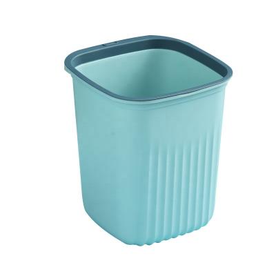 China Sustainable Wholesale Indoor Plastic Bathroom Trash Can Desktop Small Plastic Trash Cans Without Lids for sale