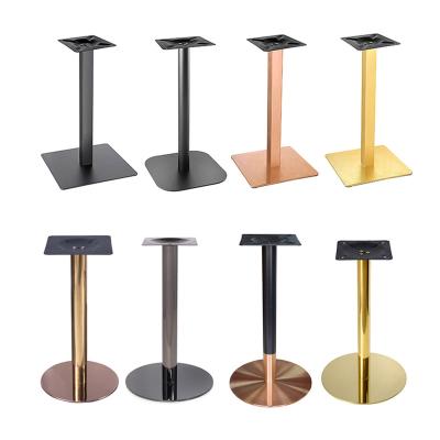 China Wholesale Modern Heavy Duty Dining Table Legs Stainless Steel Metal Cafe Furniture Heavy Duty Dining Base for sale