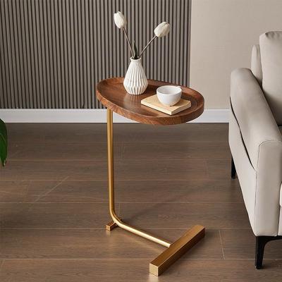 China Amazon Hot Sale Walnut Living Room Adjustable Luxury Custom Bedroom Furniture Modern Side Table (Other) for sale