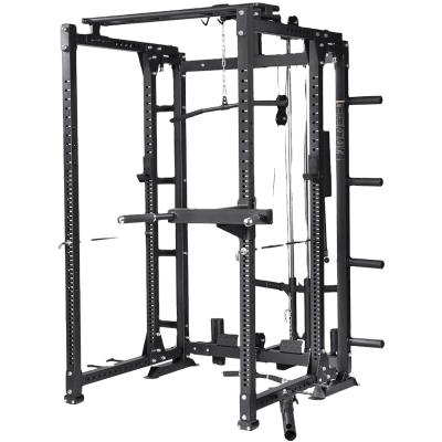 China 2021 Type 60*60mm Wall Thickness 2mm Rising Adjustable Frame Squat Rack Folding Squat Rack Stand for sale