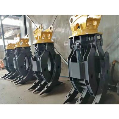 China Stable China Manufacture Professional Excavator Rotary Log Grapple for sale