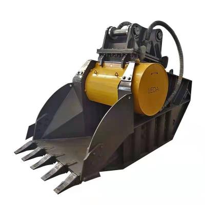 China New type stable low price attractive price excavator crushing bucket low price excavator crushing bucket for sale