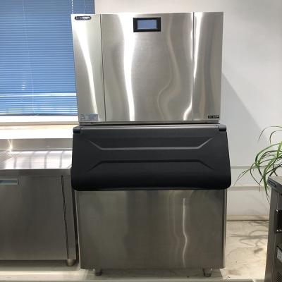 China Commercial OEM split water cooler commercial 590 kg compressor import cube block ice maker automatic ice maker in China for sale