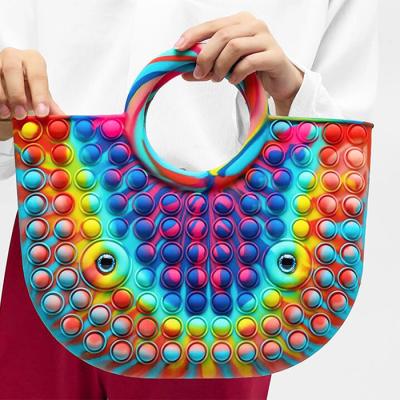 China 2021 newest hot selling fashion products silicone pop toys promotional bubble handbag for sale