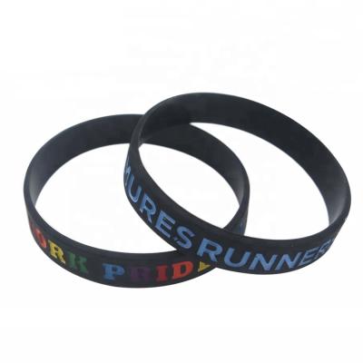 China Events Custom Silicone Wristband Handring For Church Laser Silicone Wristband Debossed Silicone Wristband for sale