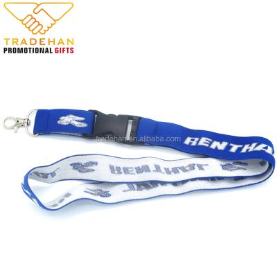 China Custom Events Promotional Products Lanyard Printed Jacquard Woven Lanyard With Accessories for sale