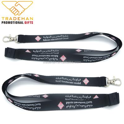 China Custom Events Polyester Lanyard Wholesale Silkscreen Printed Multifunctional Lanyard for sale