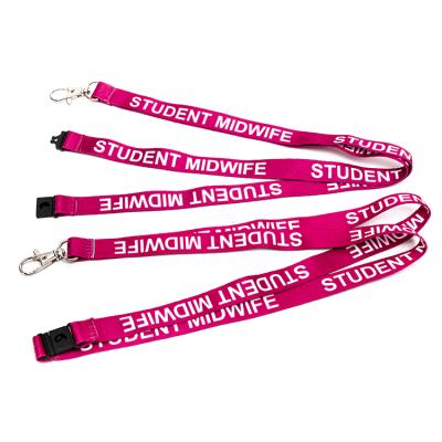 China Promotional Gift Lanyard Manufacturer Custom Screen Printing Lanyard Polyester Neck Lanyard With Logo for sale