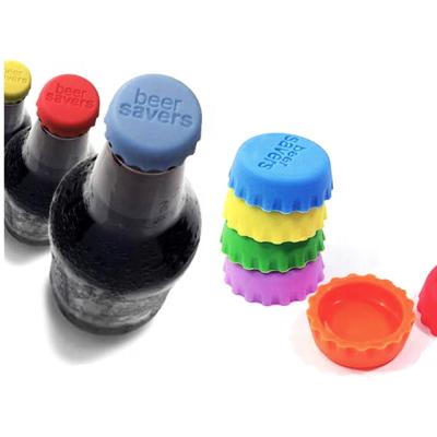 China Non Spill Custom Rubber Cap For Beer Silicone Saver Caps With Your Own Logo for sale